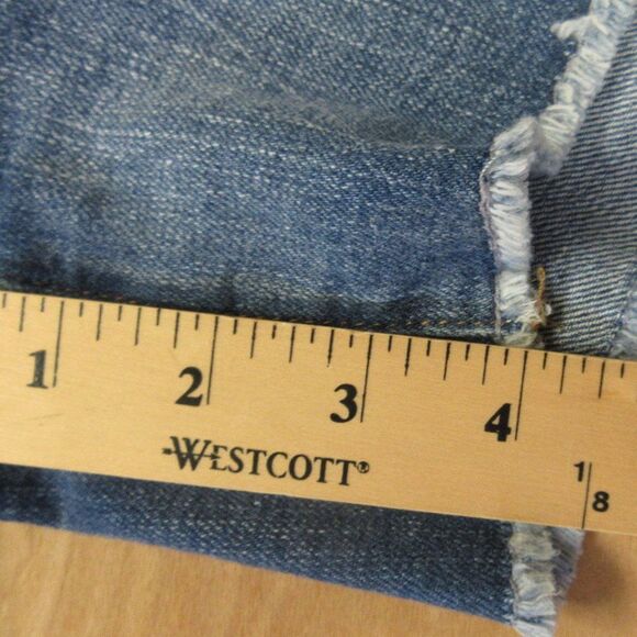 J. CREW JEANS High Rise Denim Short Womens Size 26 Button Fly Distressed 100892 - Picture 16 of 16